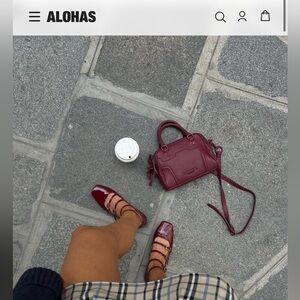 ALOHAS Luke Onix Ballet Flat - Wine Burgundy